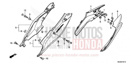 CAPOT ARRIERE CBF1000FAC de 2012